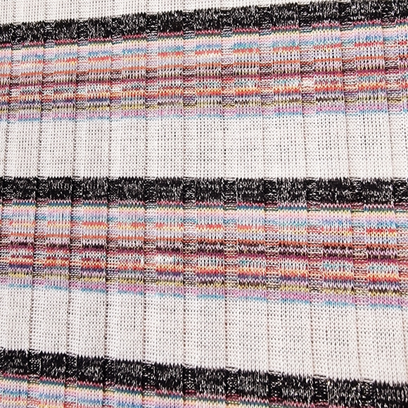 3/$40 Sale! Victoria Rainbow Sparkly Striped Top - Picture 3 of 7